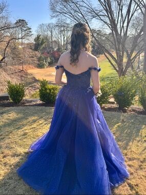 Stacees | Dresses | Stacees Strapless Keyhole Metallic Pleated Aline Prom  Dress With Slit | Poshmark